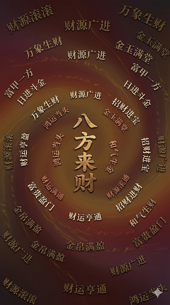 财神爷招财进宝壁纸 - 国学高清手机壁纸