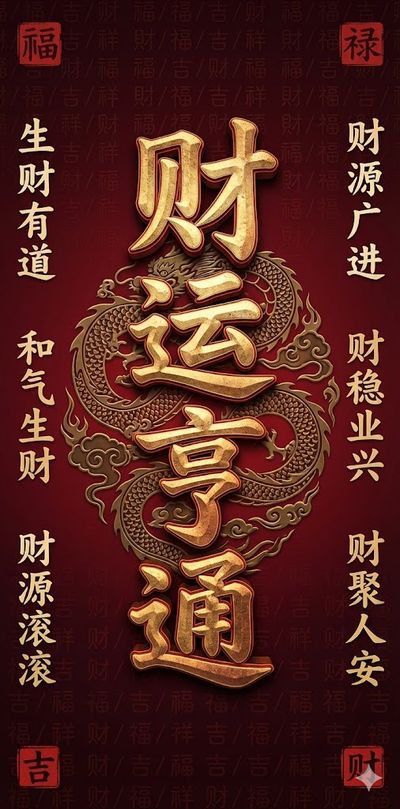 锦鲤好运转运壁纸